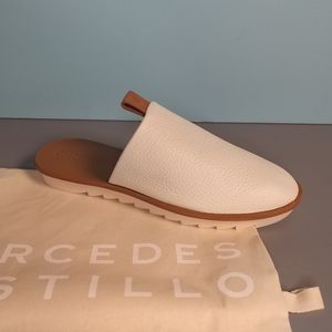 Mercedes Castillo White Mules